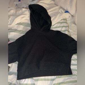 ALO Yoga Charcoal Ribbed Jacket